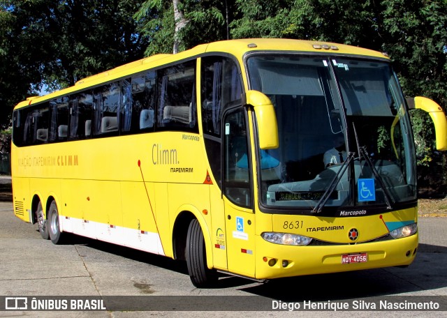 Viação Itapemirim 8631 na cidade de São Paulo, São Paulo, Brasil, por Diego Henrique. ID da foto: 6985918.