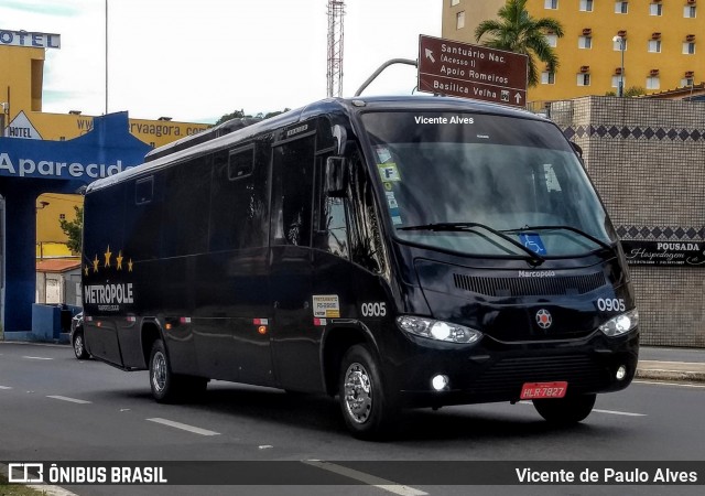 Ônibus Particulares 0905 na cidade de Aparecida, São Paulo, Brasil, por Vicente de Paulo Alves. ID da foto: 6985597.