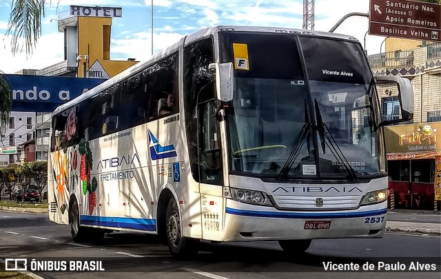 Viação Atibaia São Paulo 2537 na cidade de Aparecida, São Paulo, Brasil, por Vicente de Paulo Alves. ID da foto: 6985527.