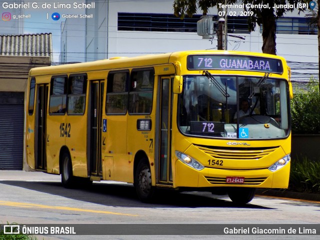 Viação Leme 1542 na cidade de Jundiaí, São Paulo, Brasil, por Gabriel Giacomin de Lima. Número da foto: #6985917.