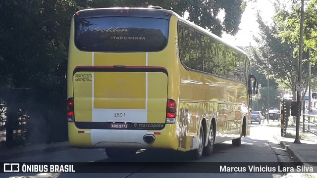 Viação Itapemirim 5801 na cidade de São Paulo, São Paulo, Brasil, por Marcus Vinicius Lara Silva. ID da foto: 6985674.