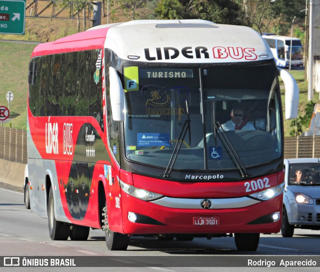 Lider Bus 2002 na cidade de Aparecida, São Paulo, Brasil, por Rodrigo  Aparecido. ID da foto: 6937969.