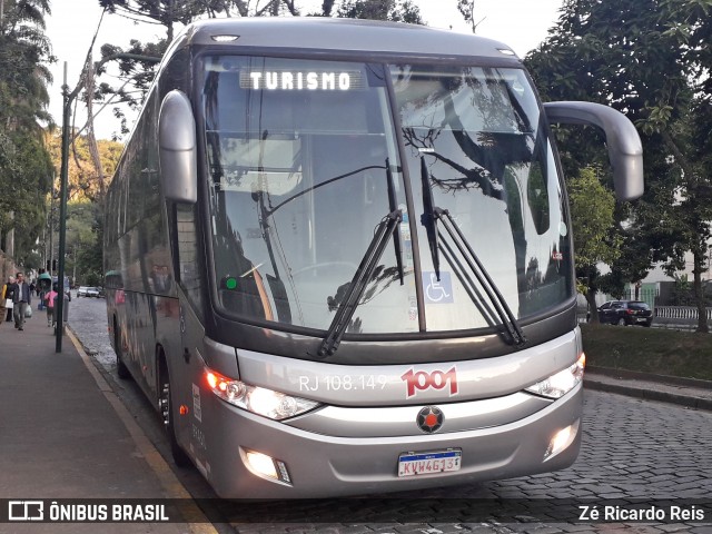 Auto Viação 1001 RJ 108.149 na cidade de Petrópolis, Rio de Janeiro, Brasil, por Zé Ricardo Reis. ID da foto: 6936160.