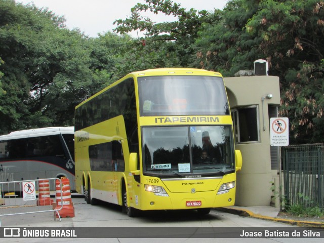 Viação Itapemirim 17609 na cidade de São Paulo, São Paulo, Brasil, por Joase Batista da Silva. ID da foto: 6936982.