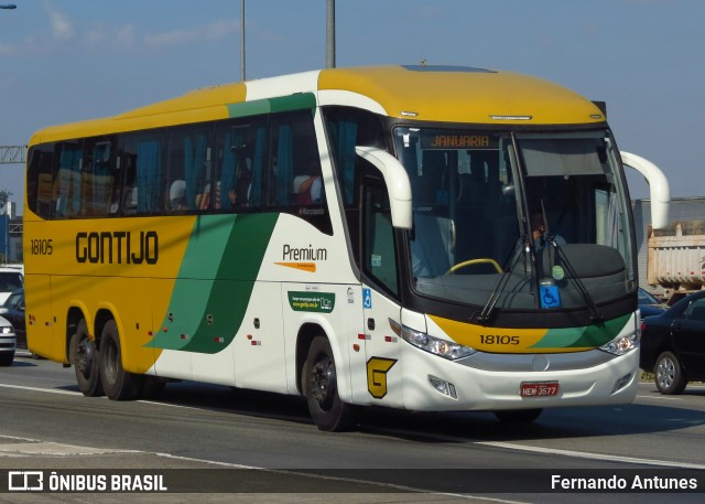 Empresa Gontijo de Transportes 18105 na cidade de São Paulo, São Paulo, Brasil, por Fernando Antunes. ID da foto: 6935356.