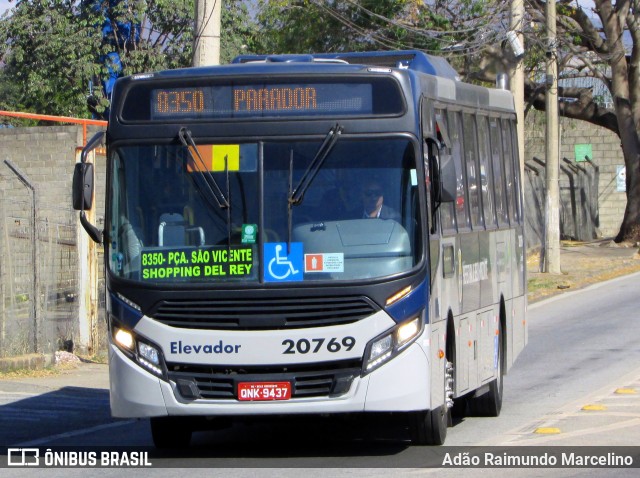 SM Transportes 20769 na cidade de Belo Horizonte, Minas Gerais, Brasil, por Adão Raimundo Marcelino. ID da foto: 6937987.