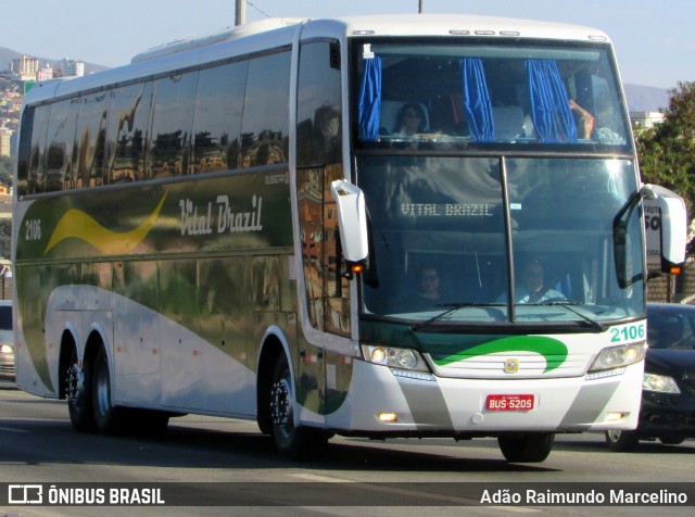 Auto Viação Vital Brazil 2106 na cidade de Belo Horizonte, Minas Gerais, Brasil, por Adão Raimundo Marcelino. ID da foto: 6938180.