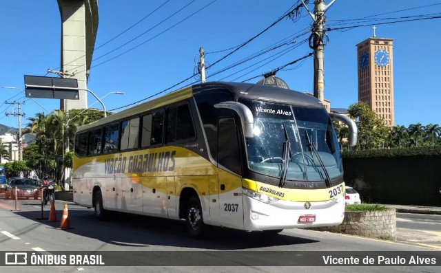 Viação Guarulhos 2037 na cidade de Aparecida, São Paulo, Brasil, por Vicente de Paulo Alves. ID da foto: 6937414.