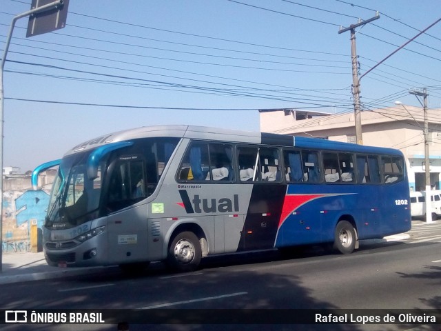 Viação Atual 1202 na cidade de São Paulo, São Paulo, Brasil, por Rafael Lopes de Oliveira. Número da foto: #6937079.