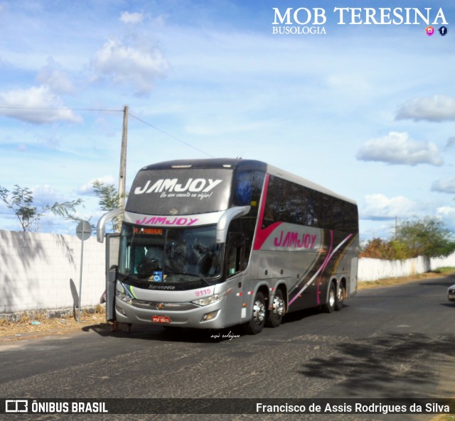 Viação Jam Joy 9115 na cidade de Teresina, Piauí, Brasil, por Francisco de Assis Rodrigues da Silva. Número da foto: #6987537.