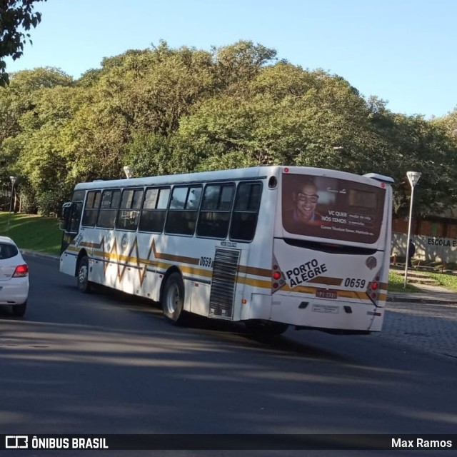 Companhia Carris Porto-Alegrense 0659 na cidade de Porto Alegre, Rio Grande do Sul, Brasil, por Max Ramos. ID da foto: 6987991.