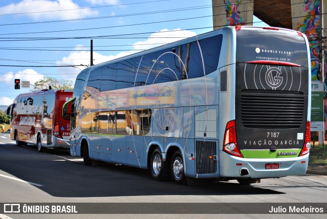 Viação Garcia 7187 na cidade de Campinas, São Paulo, Brasil, por Julio Medeiros. Número da foto: #6989778.