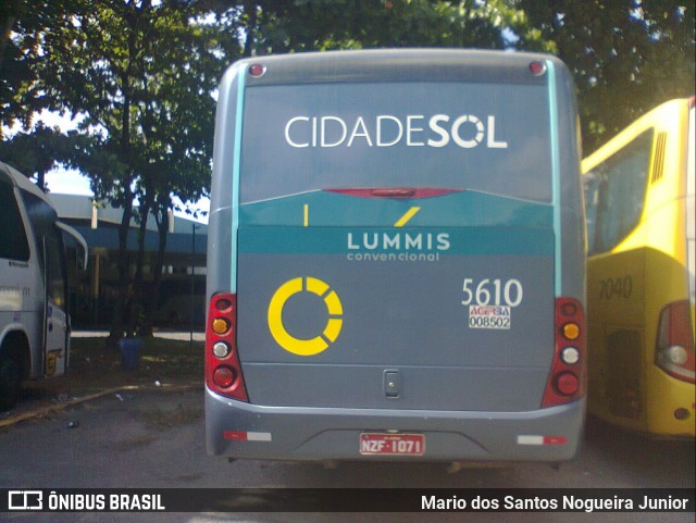 Viação Cidade Sol 5610 na cidade de Salvador, Bahia, Brasil, por Mario dos Santos Nogueira Junior. Número da foto: #6988244.
