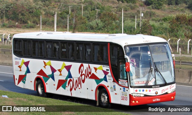 Play Bus Turismo 3200 na cidade de Aparecida, São Paulo, Brasil, por Rodrigo  Aparecido. ID da foto: 6989241.