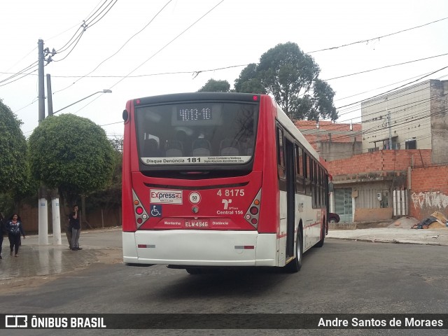 Express Transportes Urbanos Ltda 4 8175 na cidade de São Paulo, São Paulo, Brasil, por Andre Santos de Moraes. Número da foto: #6989370.