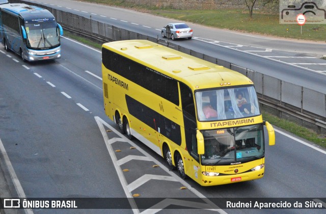 Viação Itapemirim 17401 na cidade de Santa Isabel, São Paulo, Brasil, por Rudnei Aparecido da Silva. ID da foto: 6989804.