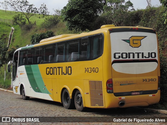 Empresa Gontijo de Transportes 14340 na cidade de João Monlevade, Minas Gerais, Brasil, por Gabriel de Figueiredo Alves. ID da foto: 6989682.