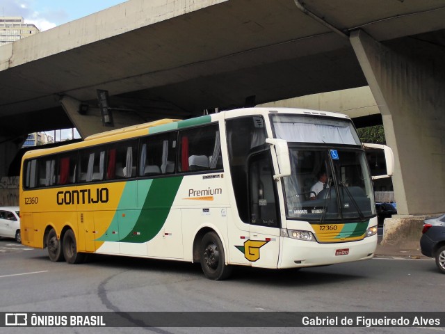Empresa Gontijo de Transportes 12360 na cidade de Belo Horizonte, Minas Gerais, Brasil, por Gabriel de Figueiredo Alves. Número da foto: #6989623.