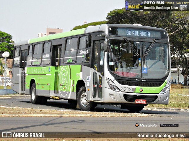 Viação Garcia 8933 na cidade de Rolândia, Paraná, Brasil, por Romílio Busólogo Silva . ID da foto: 6992137.