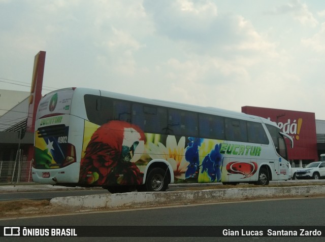 Eucatur - Empresa União Cascavel de Transportes e Turismo 4902 na cidade de Ji-Paraná, Rondônia, Brasil, por Gian Lucas  Santana Zardo. Número da foto: #6990734.