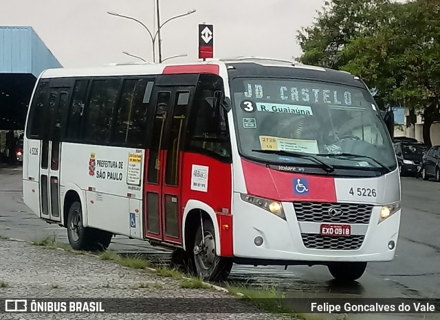 Allibus Transportes 4 5226 na cidade de São Paulo, São Paulo, Brasil, por Felipe Goncalves do Vale. ID da foto: 6991106.