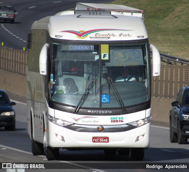 Condor Tur 10612 na cidade de Aparecida, São Paulo, Brasil, por Rodrigo  Aparecido. Número da foto: #6992266.