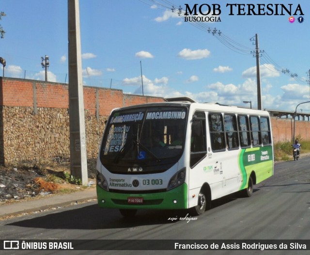 Transporte Alternativo de Teresina 03003 na cidade de Teresina, Piauí, Brasil, por Francisco de Assis Rodrigues da Silva. Número da foto: #6990706.