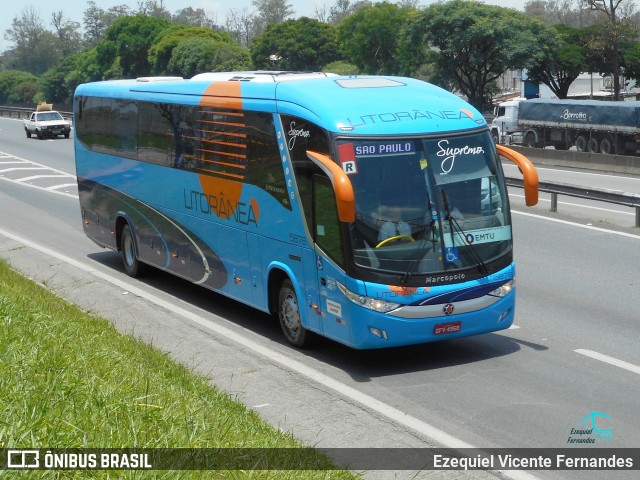 Litorânea Transportes Coletivos 5878 na cidade de São José dos Campos, São Paulo, Brasil, por Ezequiel Vicente Fernandes. ID da foto: 6991505.