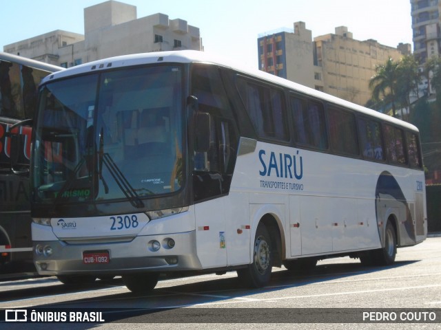 Sairú Transporte e Turismo 2308 na cidade de Aparecida, São Paulo, Brasil, por PEDRO COUTO. Número da foto: #6990738.