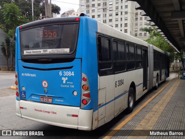 Viação Paratodos > São Jorge > Metropolitana São Paulo > Mobibrasil 6 3084 na cidade de São Paulo, São Paulo, Brasil, por Matheus Barros. Número da foto: #6990881.