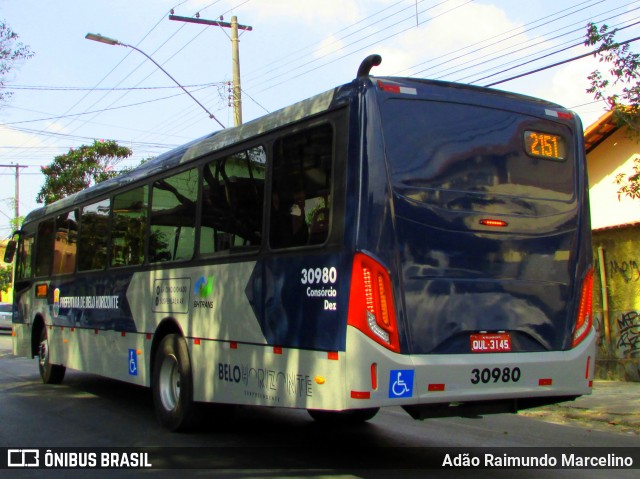Viação Zurick 30980 na cidade de Belo Horizonte, Minas Gerais, Brasil, por Adão Raimundo Marcelino. Número da foto: #6992181.