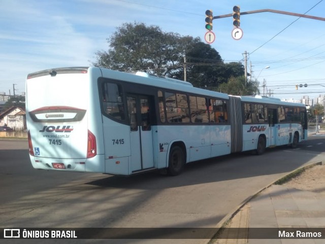 SOUL - Sociedade de Ônibus União Ltda. 7415 na cidade de Porto Alegre, Rio Grande do Sul, Brasil, por Max Ramos. ID da foto: 6993658.