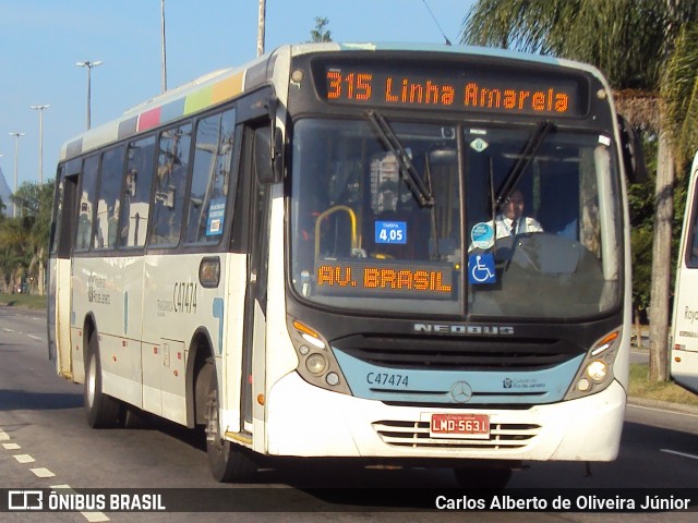 Viação Redentor C47474 na cidade de Rio de Janeiro, Rio de Janeiro, Brasil, por Carlos Alberto de Oliveira Júnior. Número da foto: #6994293.