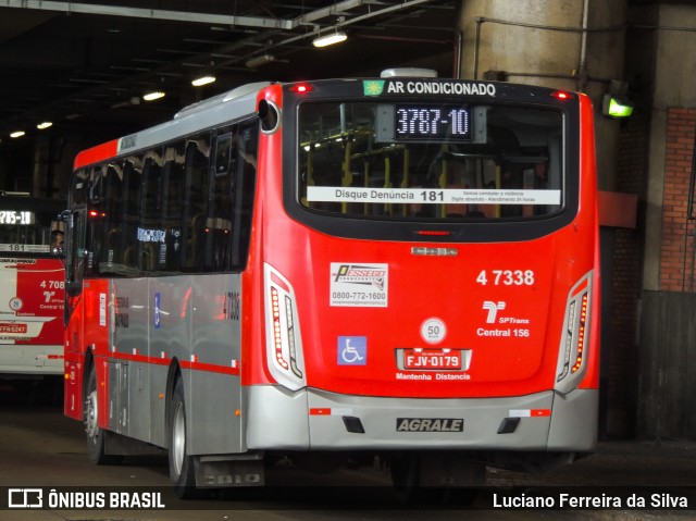 Pêssego Transportes 4 7338 na cidade de São Paulo, São Paulo, Brasil, por Luciano Ferreira da Silva. ID da foto: 6994569.