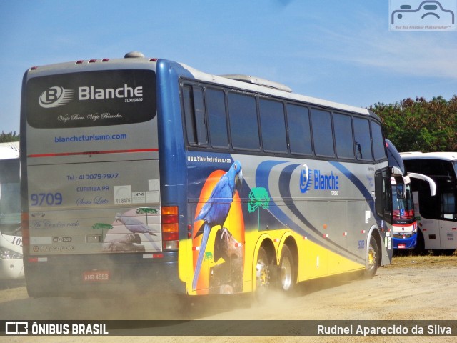 Blanche Transportes e Turismo 9709 na cidade de Aparecida, São Paulo, Brasil, por Rudnei Aparecido da Silva. ID da foto: 6995457.