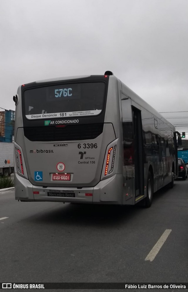 Viação Paratodos > São Jorge > Metropolitana São Paulo > Mobibrasil 6 3396 na cidade de São Paulo, São Paulo, Brasil, por Fábio Luiz Barros de Oliveira. Número da foto: #6993143.