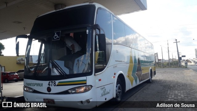 Viação Transpiauí 478 na cidade de Teresina, Piauí, Brasil, por Adilson de Sousa. Número da foto: #6993256.