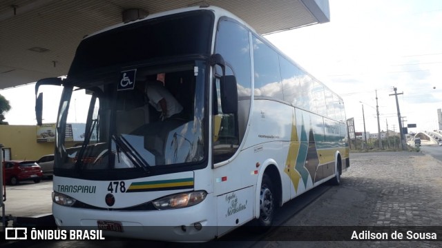 Viação Transpiauí 478 na cidade de Teresina, Piauí, Brasil, por Adilson de Sousa. ID da foto: 6993256.