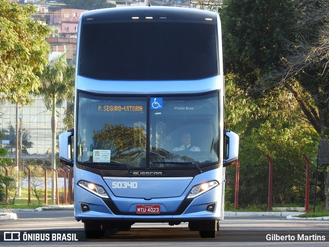 Viação Águia Branca 50340 na cidade de Vitória, Espírito Santo, Brasil, por Gilberto Martins. ID da foto: 6995317.