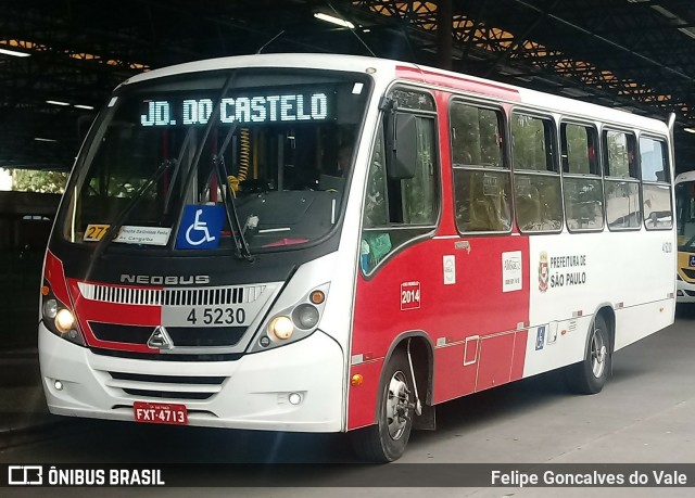 Allibus Transportes 4 5230 na cidade de São Paulo, São Paulo, Brasil, por Felipe Goncalves do Vale. Número da foto: #6993494.