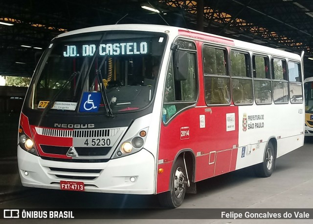 Allibus Transportes 4 5230 na cidade de São Paulo, São Paulo, Brasil, por Felipe Goncalves do Vale. ID da foto: 6993494.