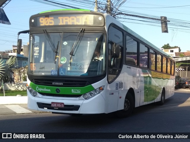 Caprichosa Auto Ônibus B27162 na cidade de Rio de Janeiro, Rio de Janeiro, Brasil, por Carlos Alberto de Oliveira Júnior. Número da foto: #6994425.