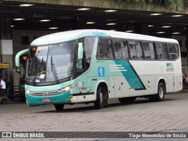 Santa Fé Transportes 067 na cidade de Belo Horizonte, Minas Gerais, Brasil, por Tiago Wenceslau de Souza. Número da foto: #6997653.