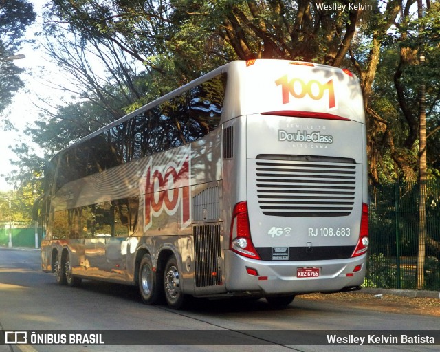 Auto Viação 1001 RJ 108.683 na cidade de São Paulo, São Paulo, Brasil, por Weslley Kelvin Batista. ID da foto: 6996781.