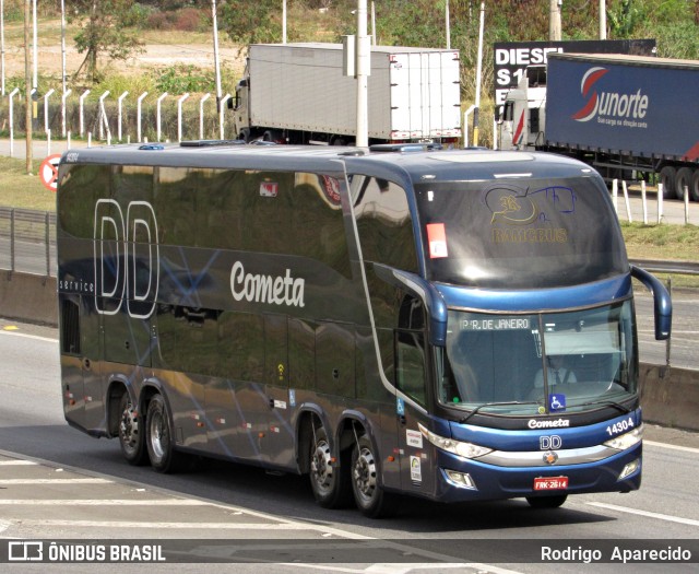 Viação Cometa 14304 na cidade de Aparecida, São Paulo, Brasil, por Rodrigo  Aparecido. ID da foto: 6997786.