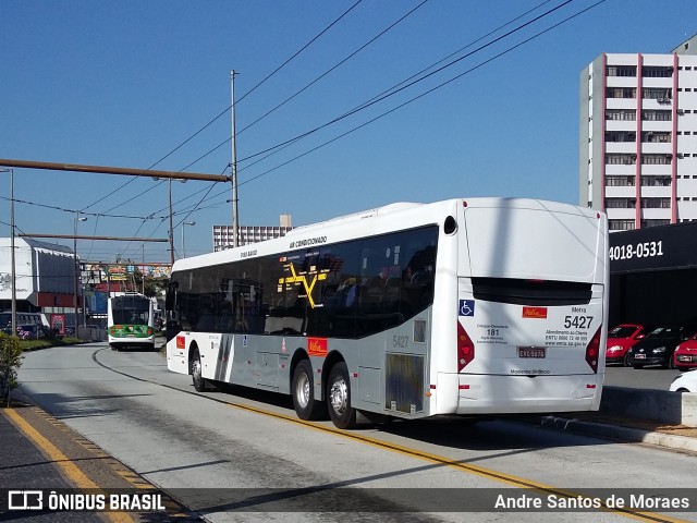 Metra - Sistema Metropolitano de Transporte 5427 na cidade de São Bernardo do Campo, São Paulo, Brasil, por Andre Santos de Moraes. ID da foto: 6999775.