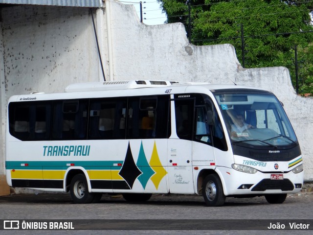 Viação Transpiauí 487 na cidade de Teresina, Piauí, Brasil, por João Victor. ID da foto: 7000234.