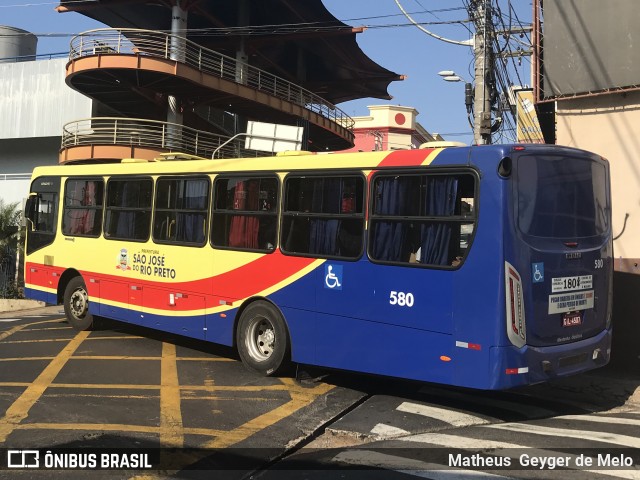 Circular Santa Luzia > Protetora Transportes 580 na cidade de São José do Rio Preto, São Paulo, Brasil, por Matheus  Geyger de Melo. ID da foto: 6998617.