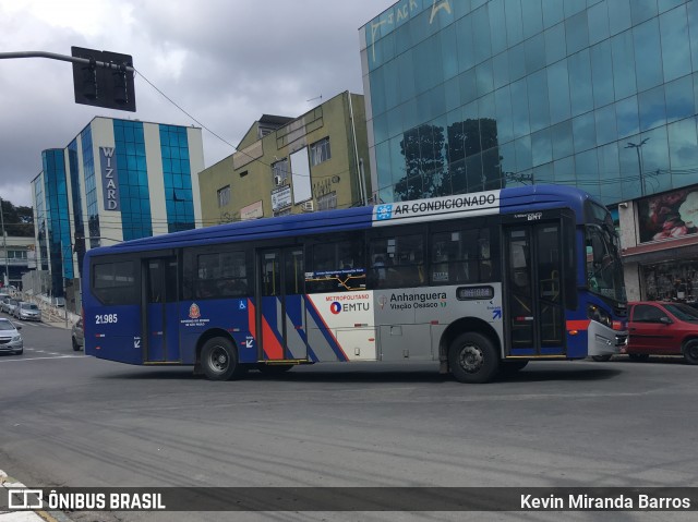 Viação Osasco 21.985 na cidade de Jandira, São Paulo, Brasil, por Kevin Miranda Barros. Número da foto: #6999733.