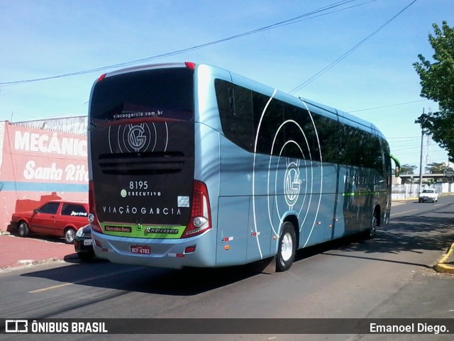 Viação Garcia 8195 na cidade de Apucarana, Paraná, Brasil, por Emanoel Diego.. Número da foto: #6998506.